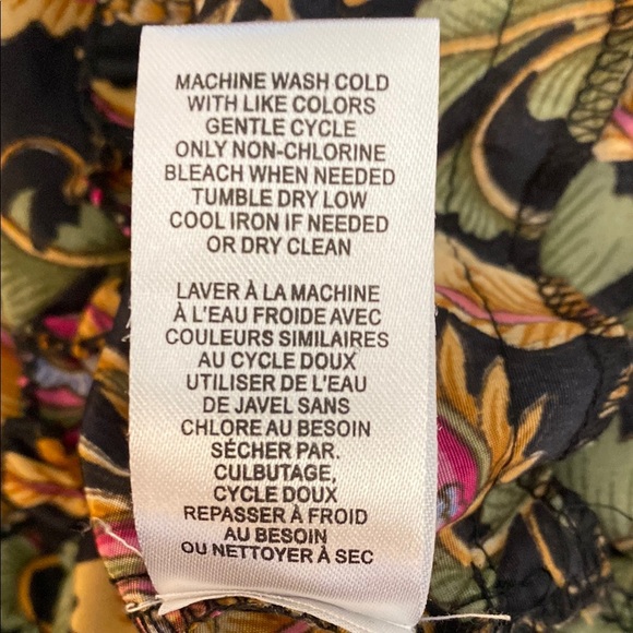 Chelsea & Theodore Pleated Red Green Maxi Skirt - Picture 11 of 13